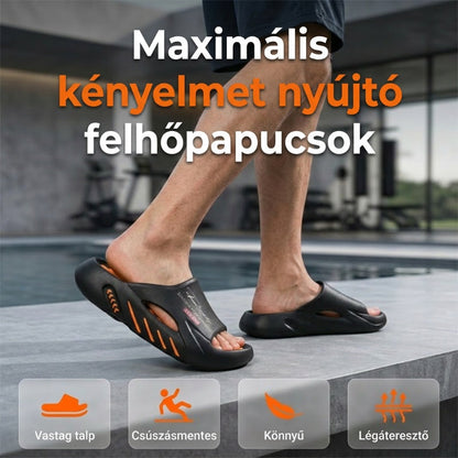 ⚡ Felhő alakú papucs – csúszásmentes, vastag talp, strand – Utánvét 🎯