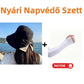 🧢 👒☀️Széles karimájú, masnis napvédő kalap nőknek