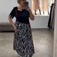 🔥【M-4XL】👗Alkalmi patchwork ruha nőknek