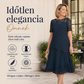 ⏰ UTOLSÓ NAPI PROMÓCIÓ - 49% KEDVEZMÉNY 💖 [S-3XL] 👗✨️ Női Réteges Háló A-vonalú Midi Ruha