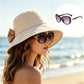 🧢 👒☀️Széles karimájú, masnis napvédő kalap nőknek