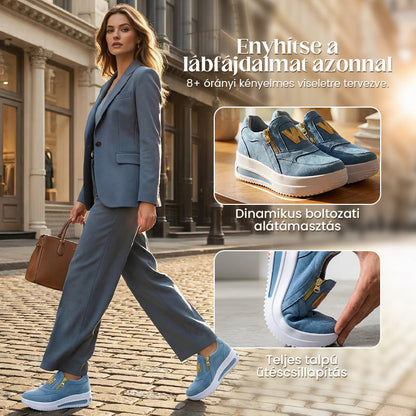 👞Női ortopéd platform sportcipő napi használatra, Slip-on