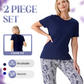 Női kétrészes szett | Felső + Tie-dye nadrág | Plus Size S-3XL | 5 szín | Kényelem és stílus 👗✨ -49%
