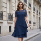 ⏰ UTOLSÓ NAPI PROMÓCIÓ - 49% KEDVEZMÉNY 💖 [S-3XL] 👗✨️ Női Réteges Háló A-vonalú Midi Ruha