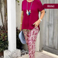 Női kétrészes szett | Felső + Tie-dye nadrág | Plus Size S-3XL | 5 szín | Kényelem és stílus 👗✨ -49%