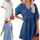 🔥Noutăți și oferte speciale – Rochie casual din denim cu croială lejeră pentru femei