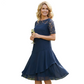 ⏰ UTOLSÓ NAPI PROMÓCIÓ - 49% KEDVEZMÉNY 💖 [S-3XL] 👗✨️ Női Réteges Háló A-vonalú Midi Ruha