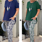 Női kétrészes szett | Felső + Tie-dye nadrág | Plus Size S-3XL | 5 szín | Kényelem és stílus 👗✨ -49%