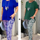 Női kétrészes szett | Felső + Tie-dye nadrág | Plus Size S-3XL | 5 szín | Kényelem és stílus 👗✨ -49%