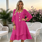 👗✨ Női Bő Szabású Ruha Hullámos Ujjakkal – Kényelmes & Nőies Szabás 🌸