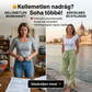 👚👖 Női  rugalmas derékú pamut-lenvászon széles szárú nadrág