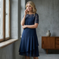 ⏰ UTOLSÓ NAPI PROMÓCIÓ - 49% KEDVEZMÉNY 💖 [S-3XL] 👗✨️ Női Réteges Háló A-vonalú Midi Ruha