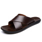 🏖️ Férfi strandpapucs, valódi bőrből™👞🌞