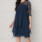 ✨ 【S-3XL】👗Női elegáns sifon térdig érő ruhák