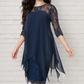 ✨ 【S-3XL】👗Női elegáns sifon térdig érő ruhák