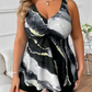 👗 👗 😍🏖️【L-4XL】🌊 Női nyomtatott fürdőruha szett - Nagy méret 💖