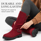 👢 Slip-On & Go | Női Laza Művelúr Középszárú Csizma⚡ Ingyenes szállítás