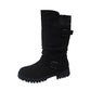 👢 Slip-On & Go | Női Laza Művelúr Középszárú Csizma⚡ Ingyenes szállítás