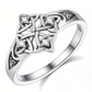 💍Vintage háromszögű kelta csomós gyűrű
