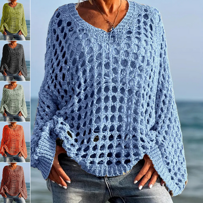 💐49% KEDVEZMÉNY! Horgolt, Kötetlen Felső – Hétköznapi Elegancia, Könnyed Viselés 🌼👗【Limitált Ajánlat】