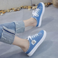 💐Női farmer anyagú slip-on papucs – kényelmes talp és laza stílus 👟☀️