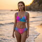 Női push-up csomagolású elülső bikini szett