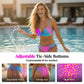Női push-up csomagolású elülső bikini szett