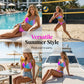 Női push-up csomagolású elülső bikini szett