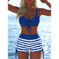 🌞👙 Női bikini szett zsinórral és mintával (rövidnadrággal) ⛱️