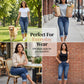 Női slim fit sztreccs farmer capri nadrág