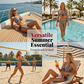 Női sakktábla mintás nyakba kötős bikini szett