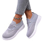 👟☁️ Sétáljon felhőpuhaságú kényelemben – Női légáteresztő hálós slip-on sétacipő