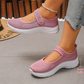 👟 👟☁️ Női kényelmes vastag talpú tornacipő állítható tépőzáras pánttal (EU 36-43) ✨