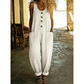 👖 Női farmeres, vállpántos jumpsuit