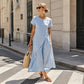 Limited-time offer⏰Women’s round-neck, asymmetrical, stylish solid-colour dress 💖 Extra loose fit 💖 Extremely breathable