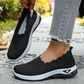 Tartsa lábaid szárazon és hűvösen egész nap – női légáteresztő flyknit slip-on cipők. Utánvétes fizetési lehetőség! 🌬️