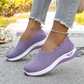 Tartsa lábaid szárazon és hűvösen egész nap – női légáteresztő flyknit slip-on cipők. Utánvétes fizetési lehetőség! 🌬️