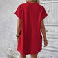 【S-2XL】👗Elegáns egyszínű ruha zsebekkel nőknek