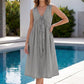 🔥 Női V-nyakú, ujjatlan ruha