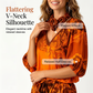 Női retro V-nyakú kétrészes szett
