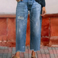 👖Női retro egyenes szárú farmernadrág