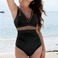 👗 🏝️Mély V-kivágású, hasformáló egyrészes fürdőruha