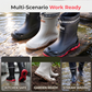 💦👢Férfiaknak és nőknek egyaránt alkalmas, bokáig érő vízálló esőcsizma