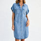 ✨ 👗🌊Női laza farmer ingruha gombokkal — hétköznapi, kényelmes💫