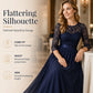 👗 👗 Női elegáns csipkefelsőrészes maxiruha