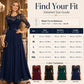 👗 👗 Női elegáns csipkefelsőrészes maxiruha