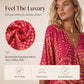 49% KEDVEZMÉNY ⭐👚 Boho Mintás Denevérujjú Felső – Folyékony V-nyak & Könnyed Bohém Stílus