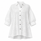 👕 👕 Női áttört csipke, lyuggatott, rövid ujjú ing