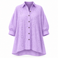 👕 👕 Női áttört csipke, lyuggatott, rövid ujjú ing