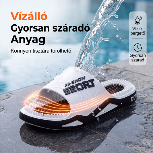 ✨Férfi masszázspapucs, csúszásgátló otthoni papucs talpívtámasszal